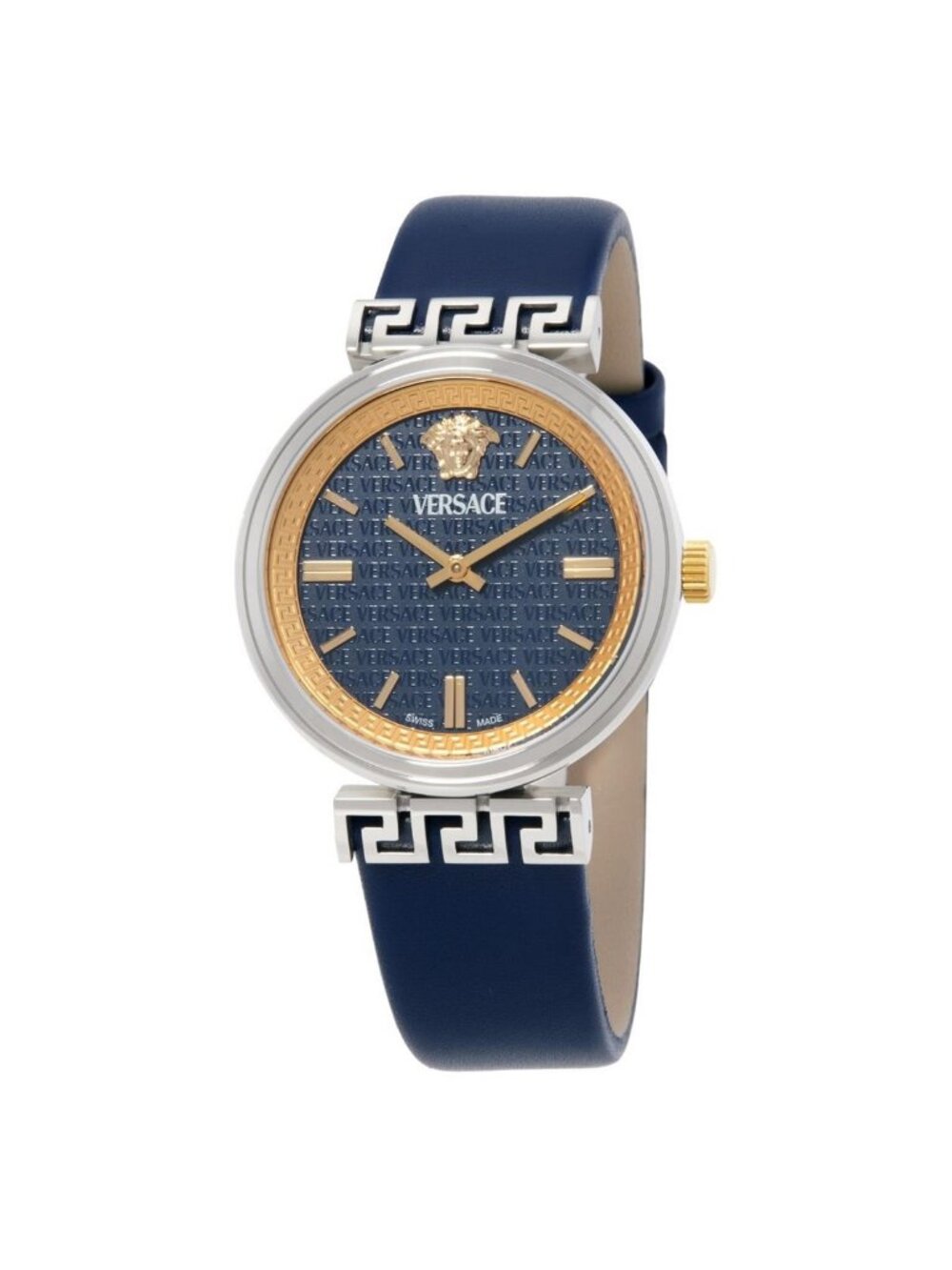 NWT Versace Mythos Quartz Blue Dial Ladies Watch